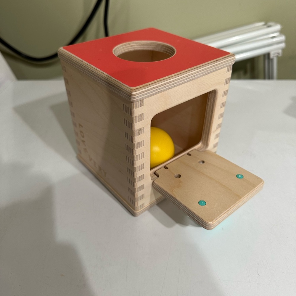 Lovevery Hide & Find drop box baby and toddler toy